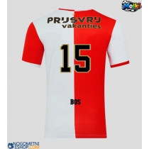 Moški Nogometni dresi Feyenoord Jordan Bos #15 Domači 2025-26 Kratek Rokav